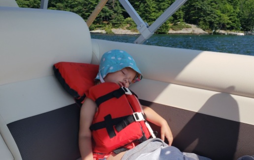 boating is tiring